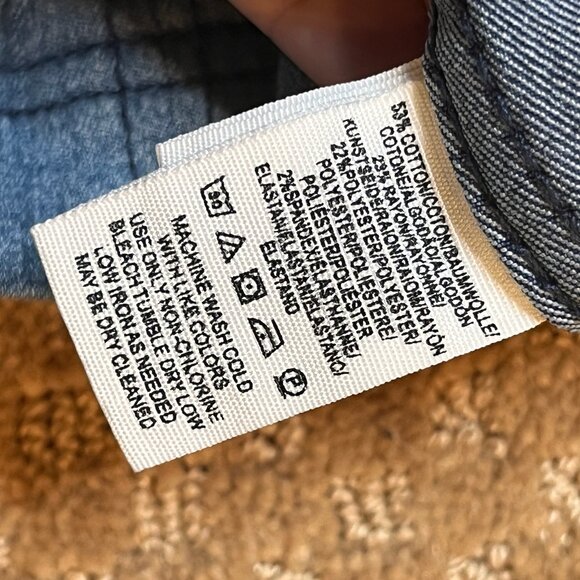 Free People Patchwork Denim SZ 4 Mini Skirt Stretchy y2k Hannah Montana 90s - Picture 10 of 10